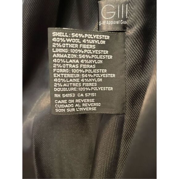 Jones New York Plaid Over Coat Womens Size 1X Wool Blend - Picture 9 of 9